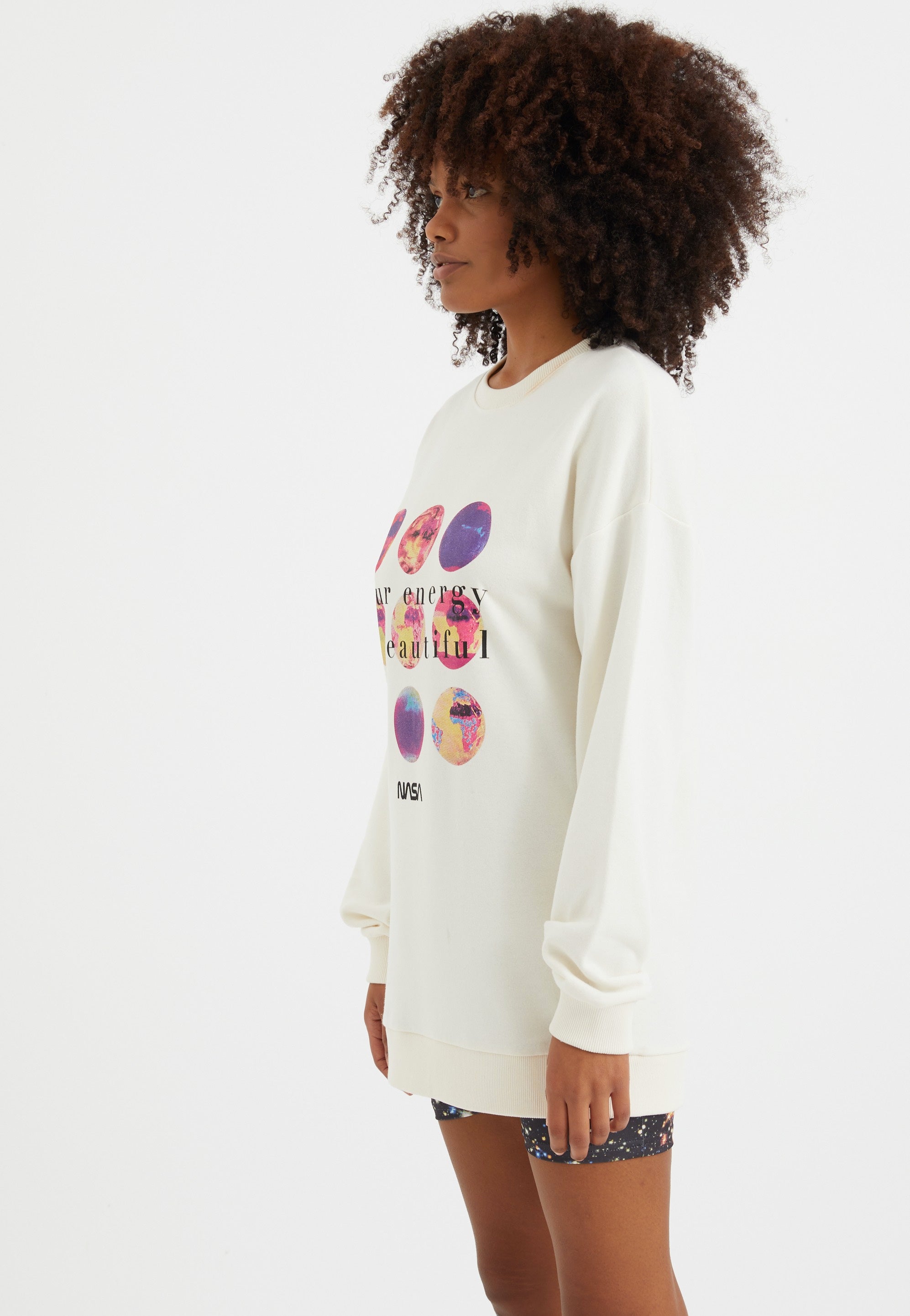 NASA - Solar Energy Sweatdress Cream - Sweater | Women-Image