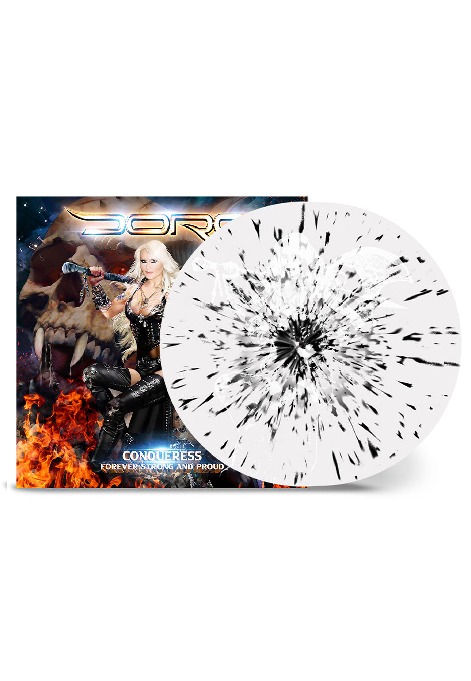 Doro - Conqueress - Forever Strong And Proud Ltd. White/Black - Splattered 2 Vinyl | Neutral-Image