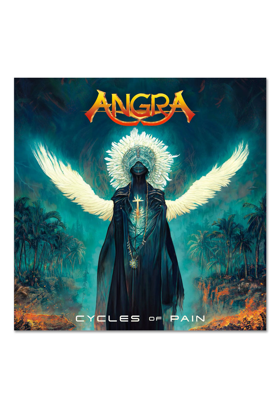 Angra - Cycles Of Pain Ltd. Clear Yellow w/ White - Splattered 2 Vinyl | Neutral-Image