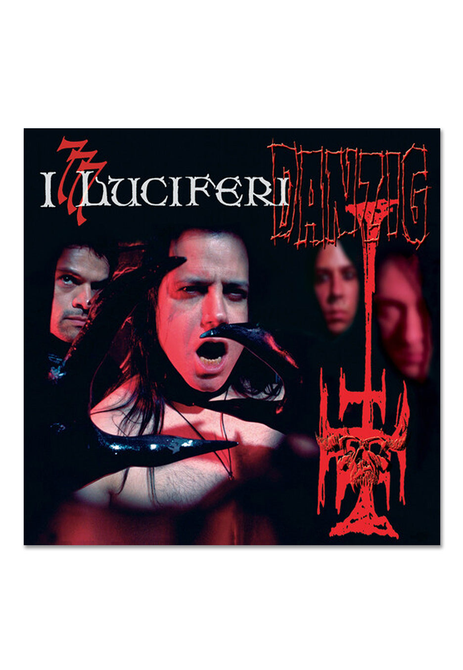 Danzig - 777: I Luciferi Ltd. Black/White Half/Half w/ Red Splatter - Colored Vinyl | Neutral-Image