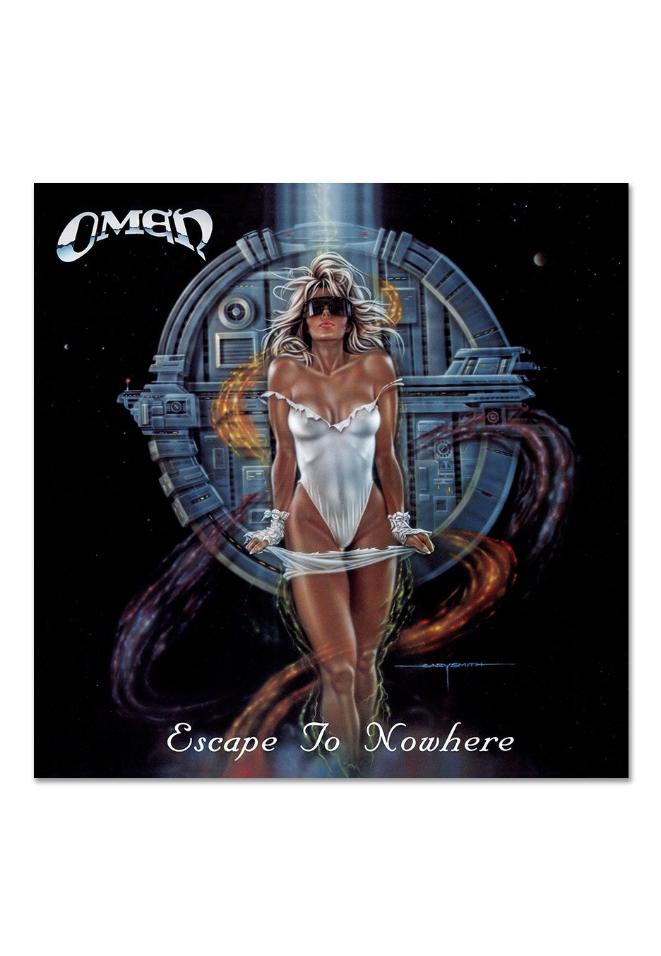 Omen - Escape To Nowhere (35th Anniversary Edition) Ltd. Light Steel Blue - Marbled Vinyl | Neutral-Image