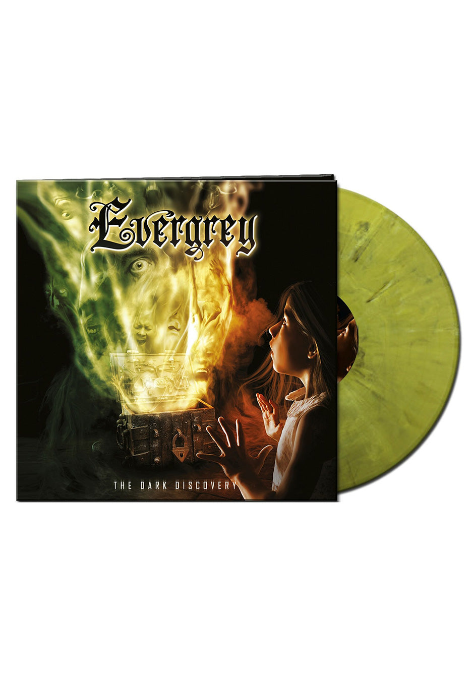 Evergrey - The Dark Discovery Ltd. Yellow/White/Black - Marbled Vinyl | Neutral-Image