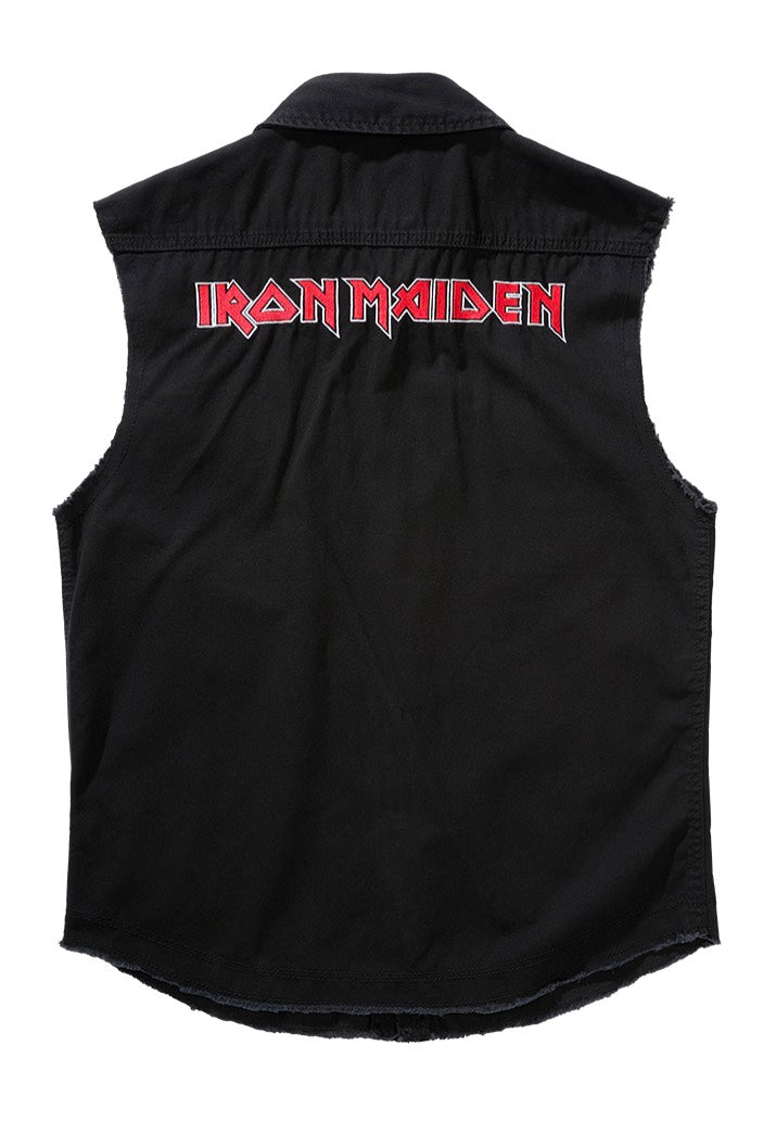 Brandit x Iron Maiden - Number Of The Beast Vintage - Vest | Neutral-Image