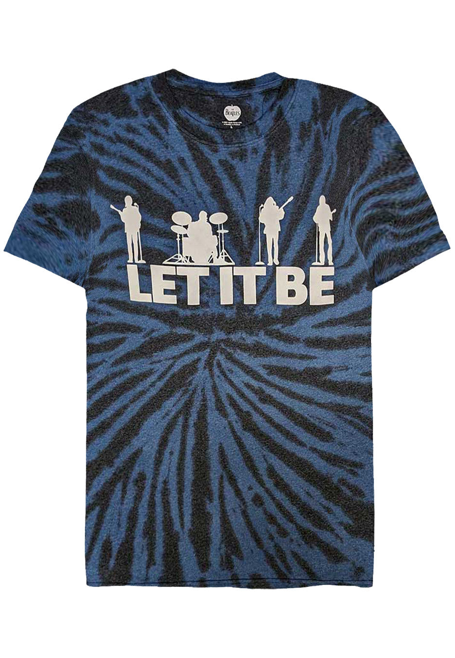 The Beatles - Let It Be Silhouette Dip Dye - T-Shirt | Neutral-Image