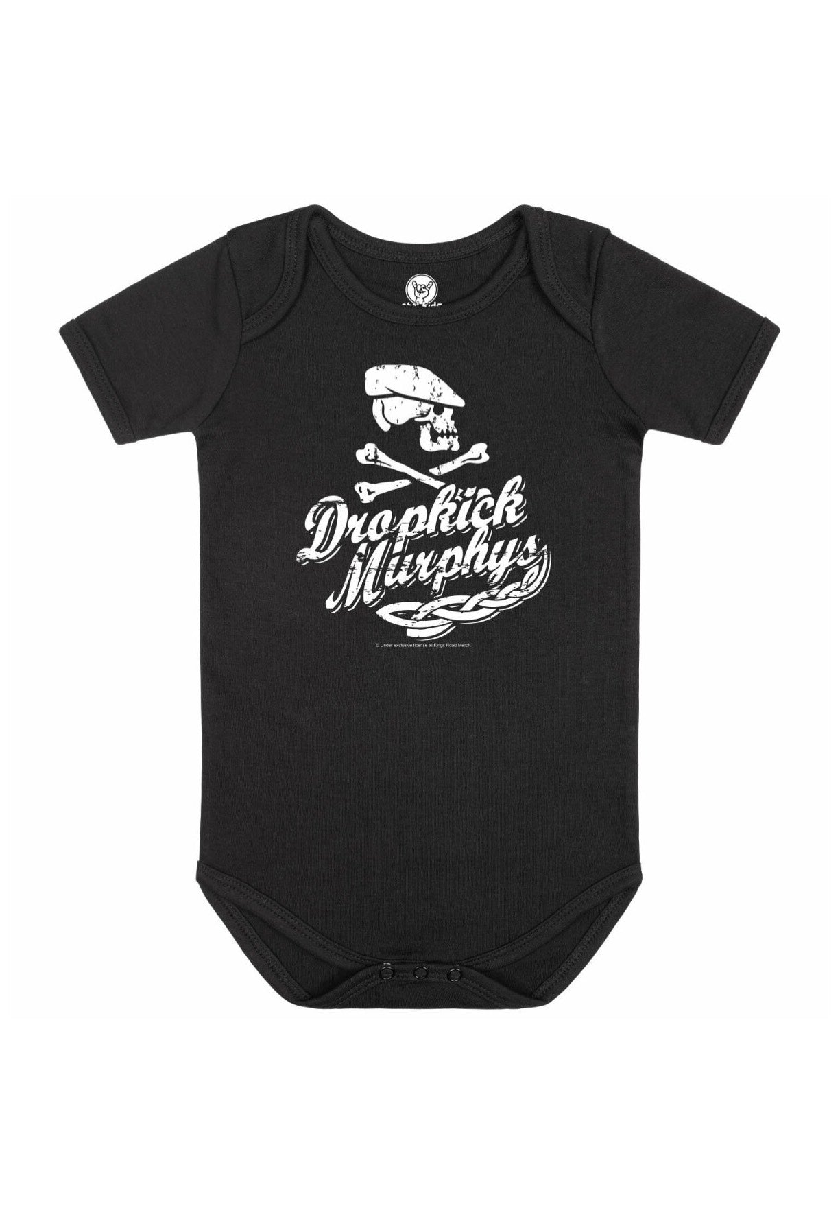 Dropkick Murphys - Scally Scull Ship Babygrow Black/White - Bodysuit | Neutral-Image