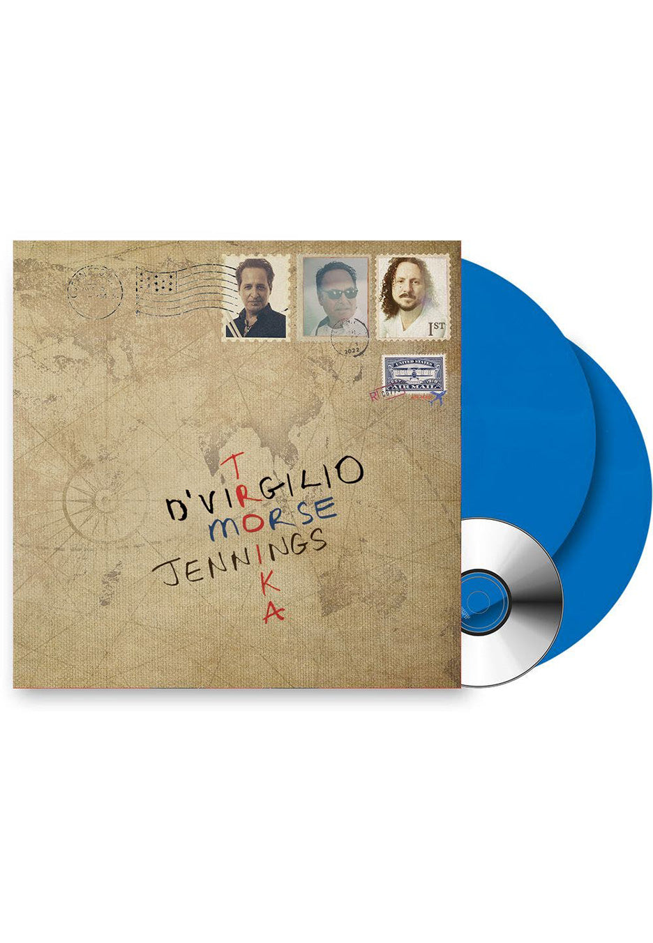 D'Virgilio, Morse & Jennings - Troika Blue - Colored 2 Vinyl + CD | Neutral-Image