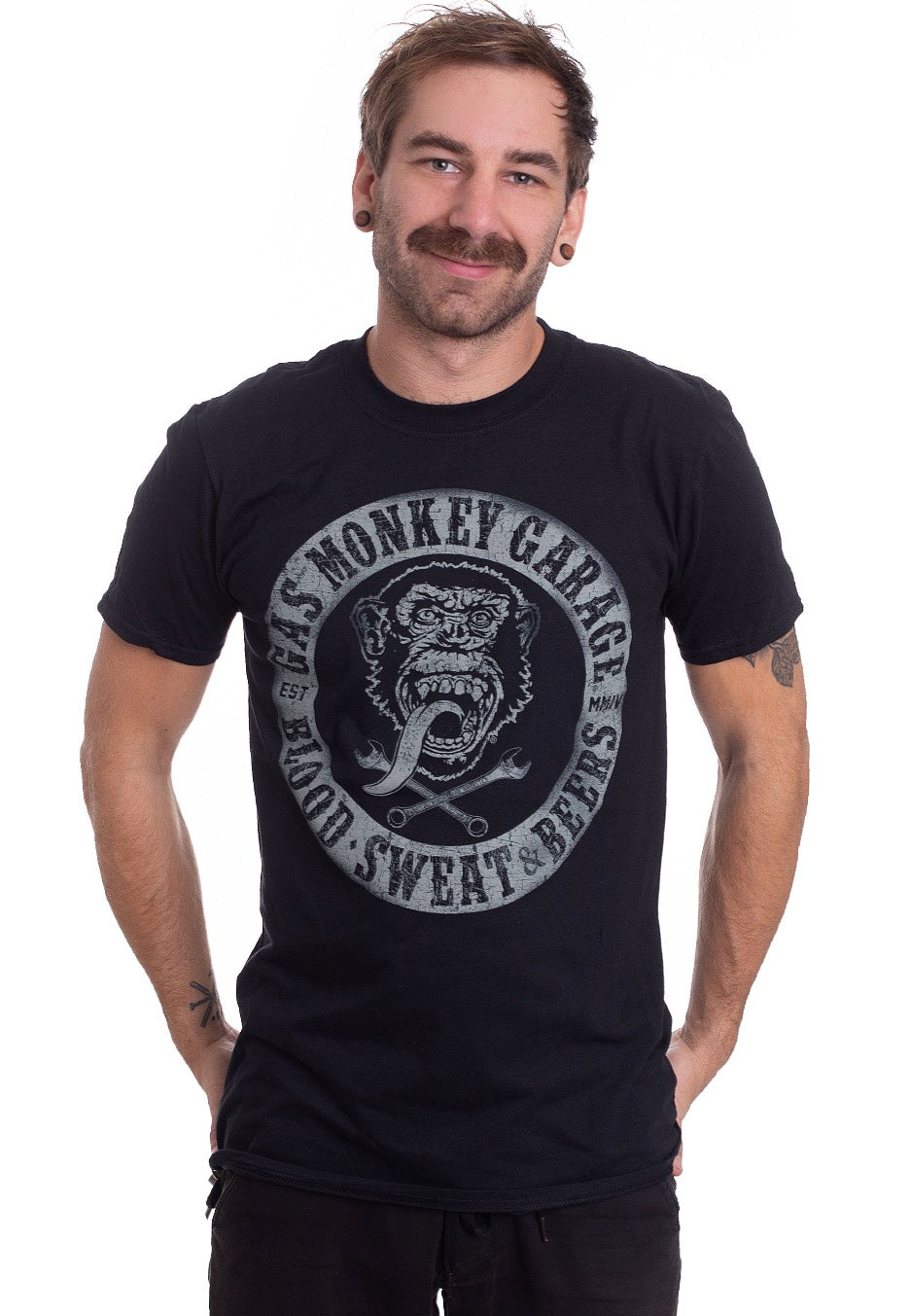 Gas Monkey Garage - Blood, Sweat & Beers - T-Shirt | Men-Image