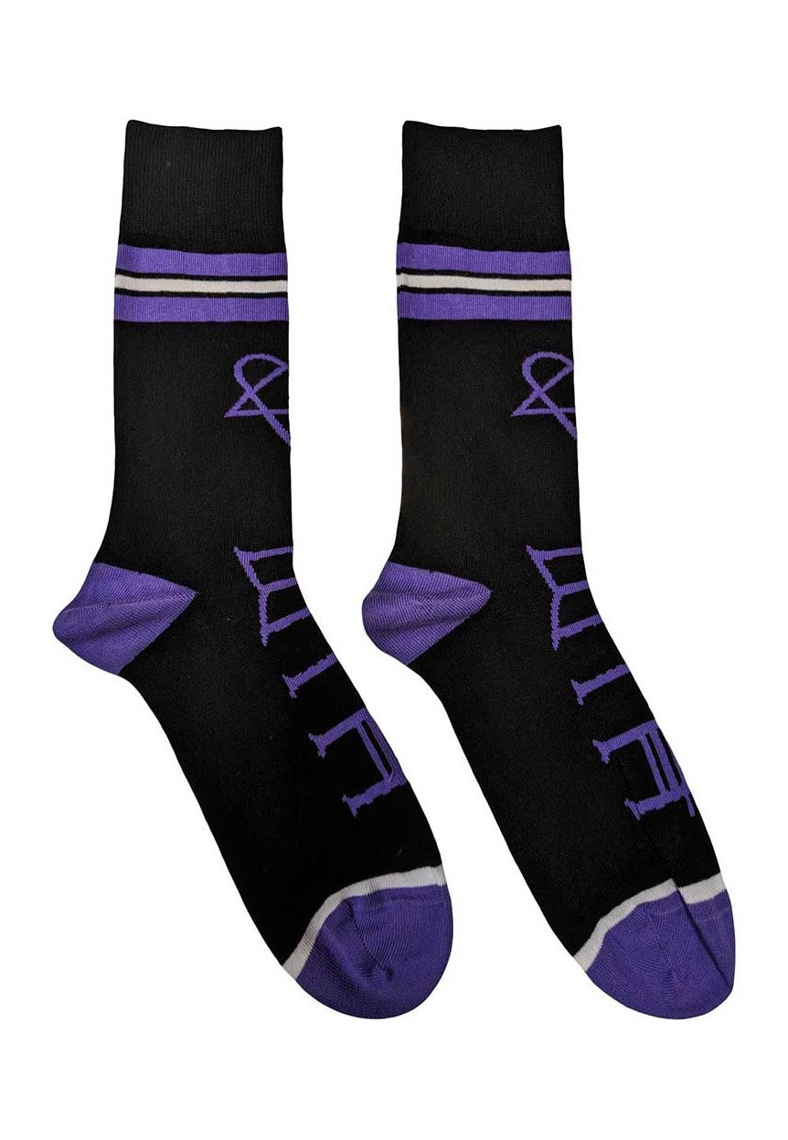 Him - Heartagram & Logo - Socks | Neutral-Image