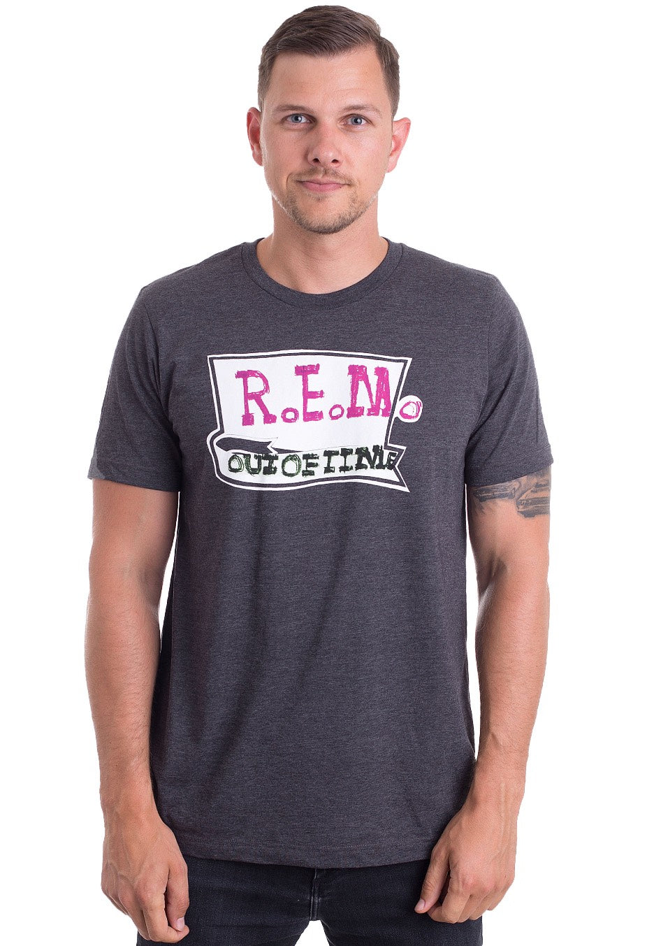 R.E.M. - Flower Logo - T-Shirt | Men-Image