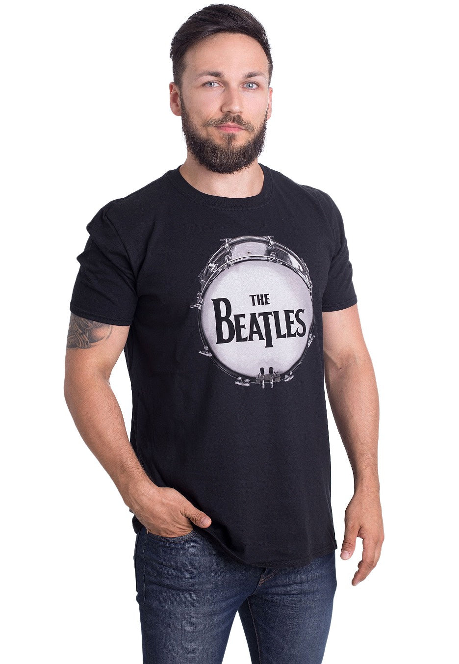 The Beatles - Original Drum Skin - T-Shirt | Men-Image